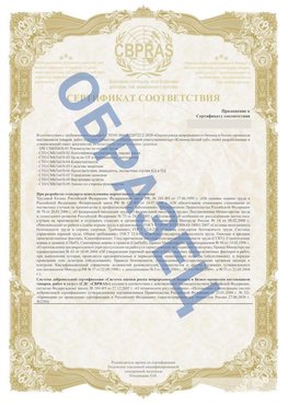 Образец Приложение к СТО 01.064.00220722.2-2020 Соликамск Сертификат СТО 01.064.00220722.2-2020 